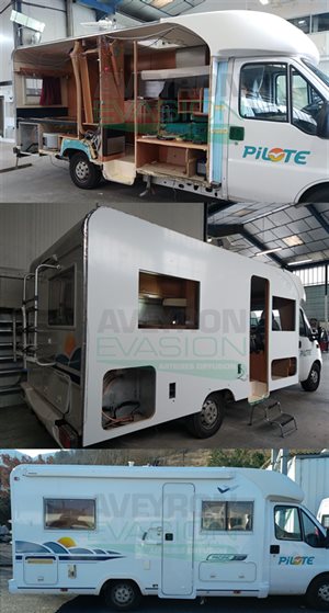 reparation atelier camping-car pilote paroi latérale