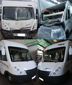 reparation atelier camping-car pilote face avant